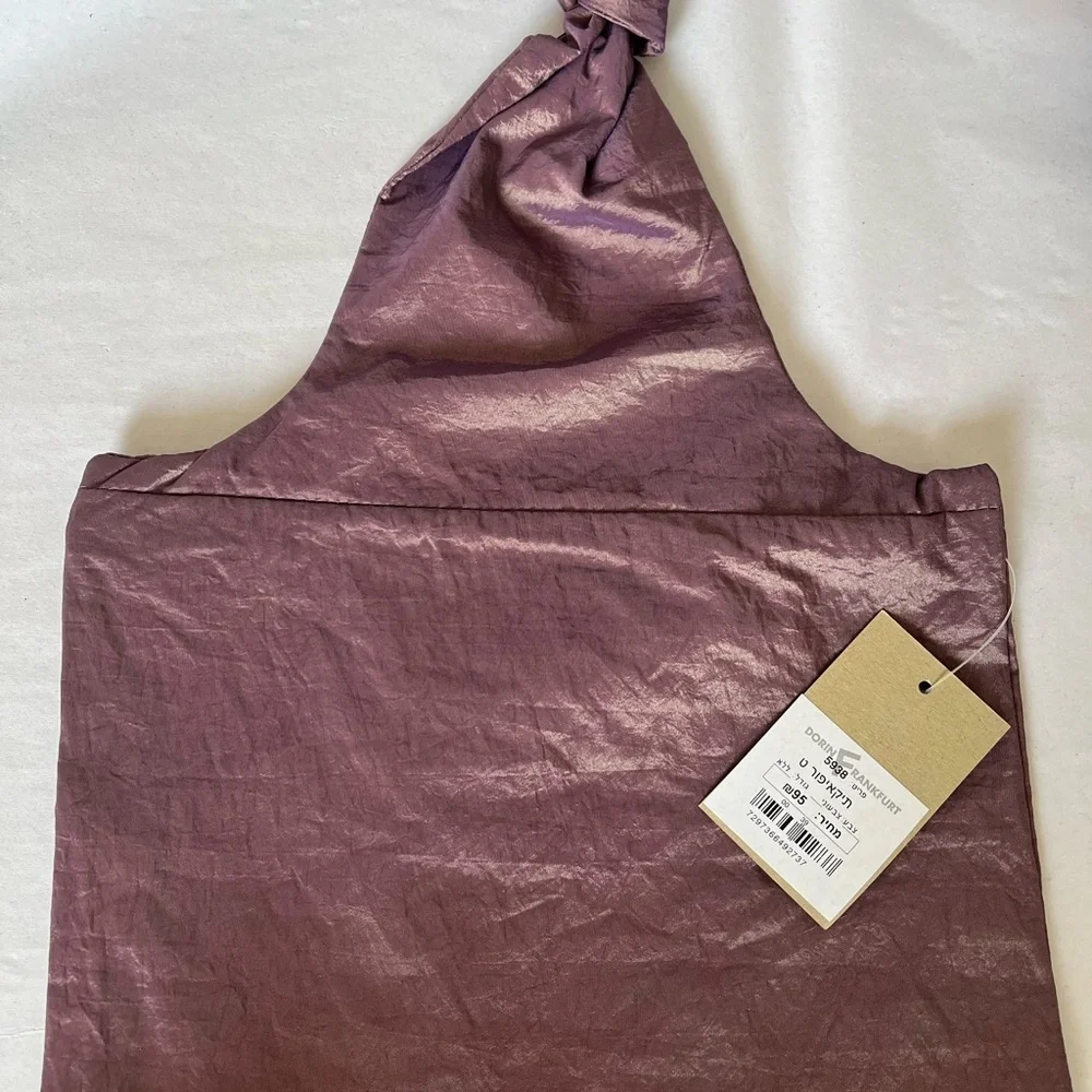 NWT Chic Purple Metallic Cosmetics Bag